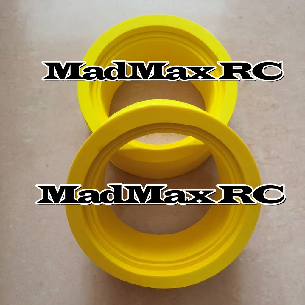 MadMax NEW Foam Inserts 2PCS for Losi 5ive-T 2.0,Losi 5ive-b,TLR 5b,LOSI DBXL &E,1/5 Kraken Vesla,HPI Baja 5T 5SC Front Wheel,Rovan Lt,30 Degree North. Foams DO NOT balloon and fly away at high speed,12S and in crazy bashing!!!