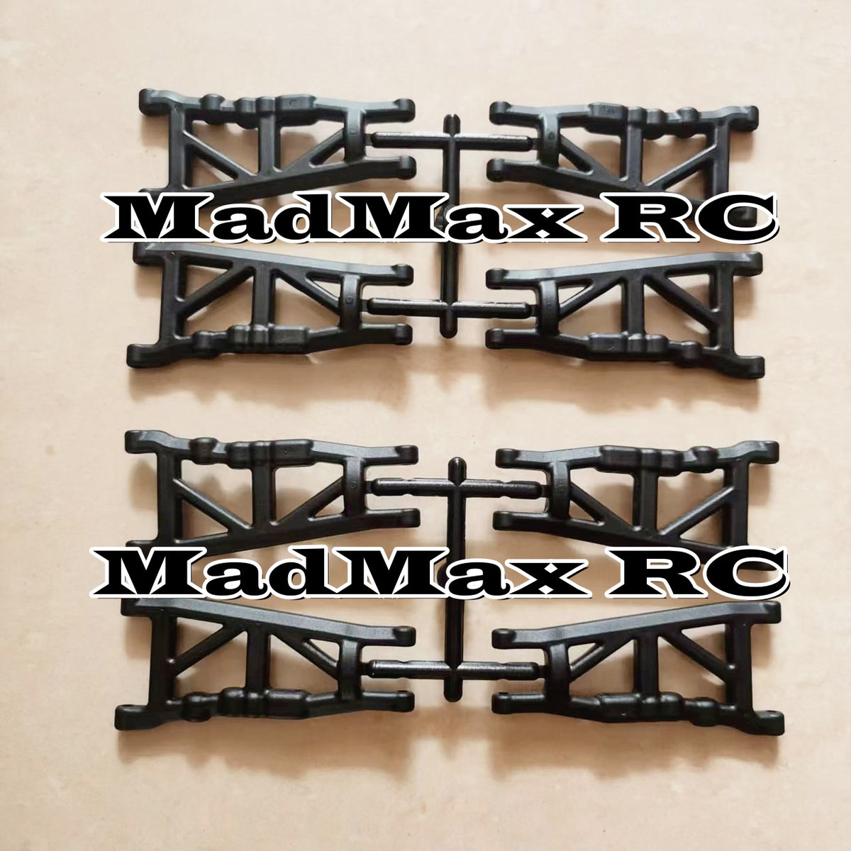 MadMax RC Front & Rear Suspension Arms 2Sets(8PCS) For Traxxas Stampede Slash Rustler 4x4. Much More Heavy Duty and Solid than Stock and RPM!!!!