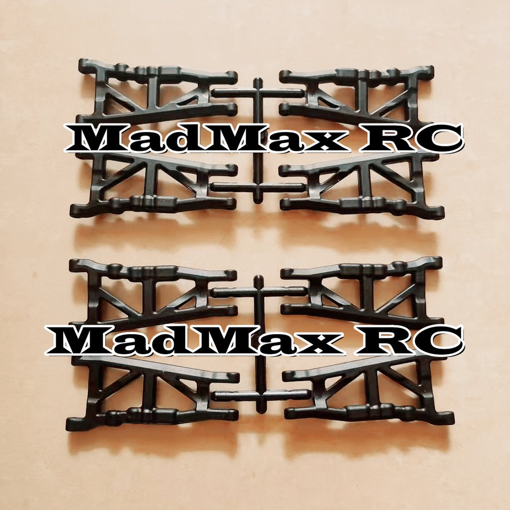 MadMax RC Front & Rear Suspension Arms 2Sets(8PCS) For Traxxas Stampede Slash Rustler 4x4. Much More Heavy Duty and Solid than Stock and RPM!!!!