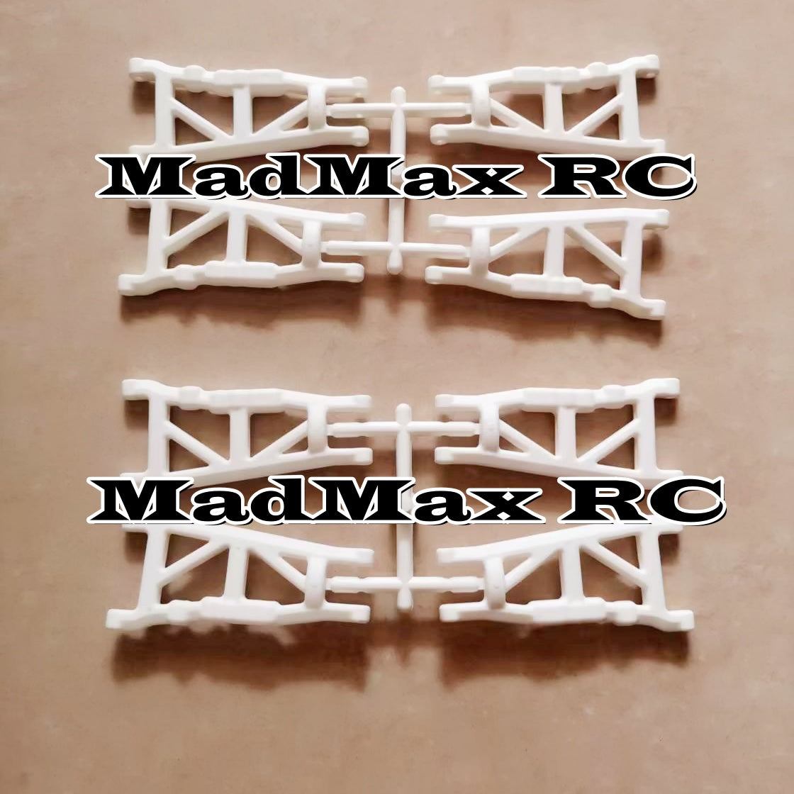 MadMax RC Front & Rear Suspension Arms 2Sets(8PCS) For Traxxas Stampede Slash Rustler 4x4. Much More Heavy Duty and Solid than Stock and RPM!!!!