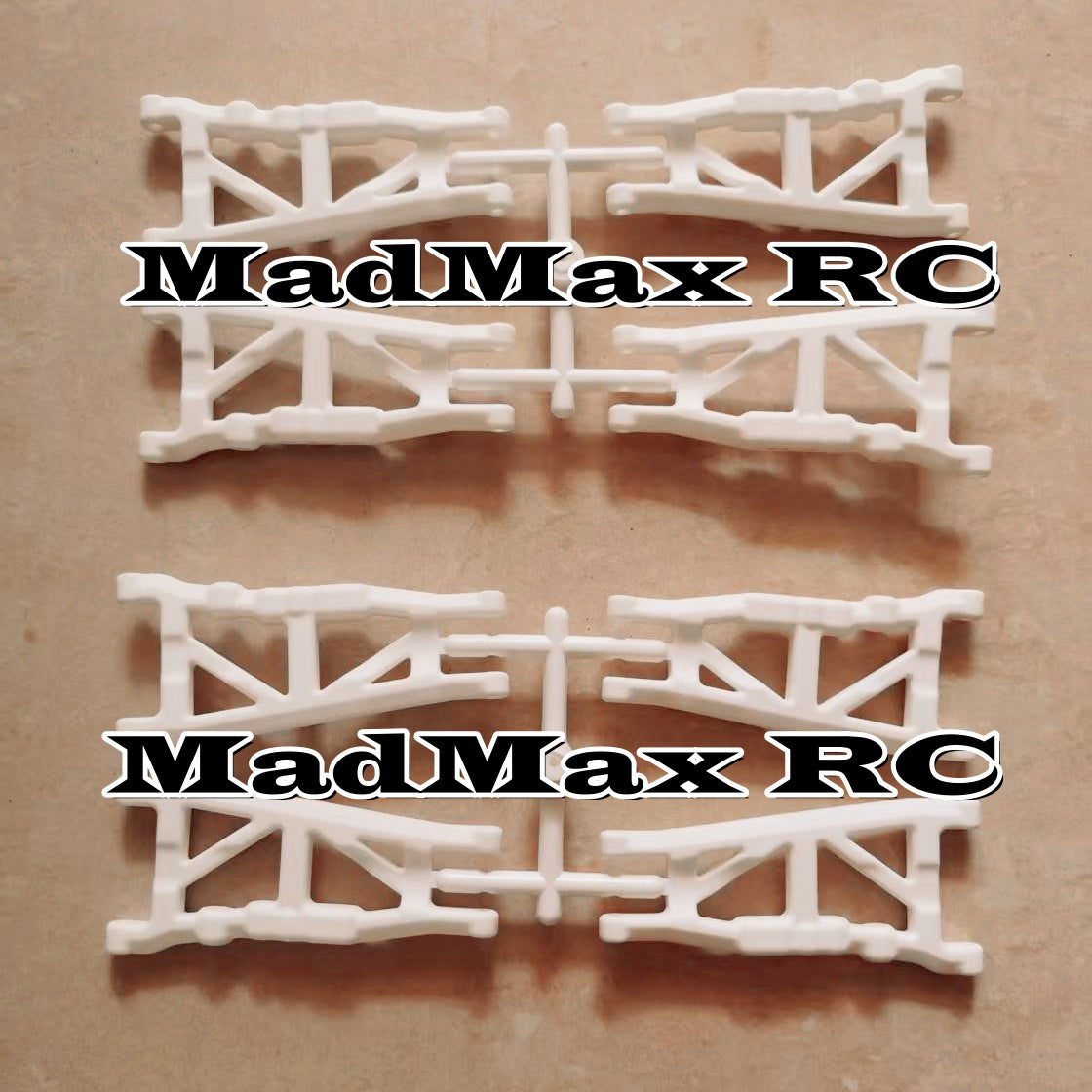 MadMax RC Front & Rear Suspension Arms 2Sets(8PCS) For Traxxas Stampede Slash Rustler 4x4. Much More Heavy Duty and Solid than Stock and RPM!!!!