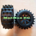 MadMax V2 Super Hogs Tires Wheels 2PCS(186x83MM)-Hot Selling. Tires DO NOT Come Off the Wheels At High Speed Or 12S for Losi 5IVE-T 2.0,LOSI DBXL&E,Kraken Vesla, HPI Baja 5B,SS,5T 5SC,Rovan,KM