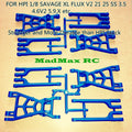 MadMax RC Blue Suspension Arm Set(12PCS) for HPI 1/8 SAVAGE XL Flux V2 GTXL-6 6S 4.6V2 X 25 SS 3.5 5.9 5SC Rovan TORLAND.Unique,Stronger and More Durable!!!