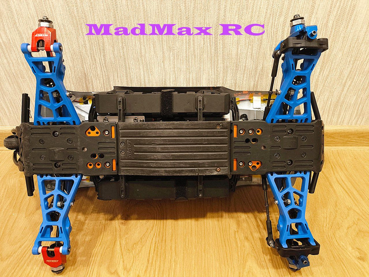 MadMax RC Blue Suspension Arm Set(12PCS) for HPI 1/8 SAVAGE XL Flux V2 GTXL-6 6S 4.6V2 X 25 SS 3.5 5.9 5SC Rovan TORLAND.Unique,Stronger and More Durable!!!