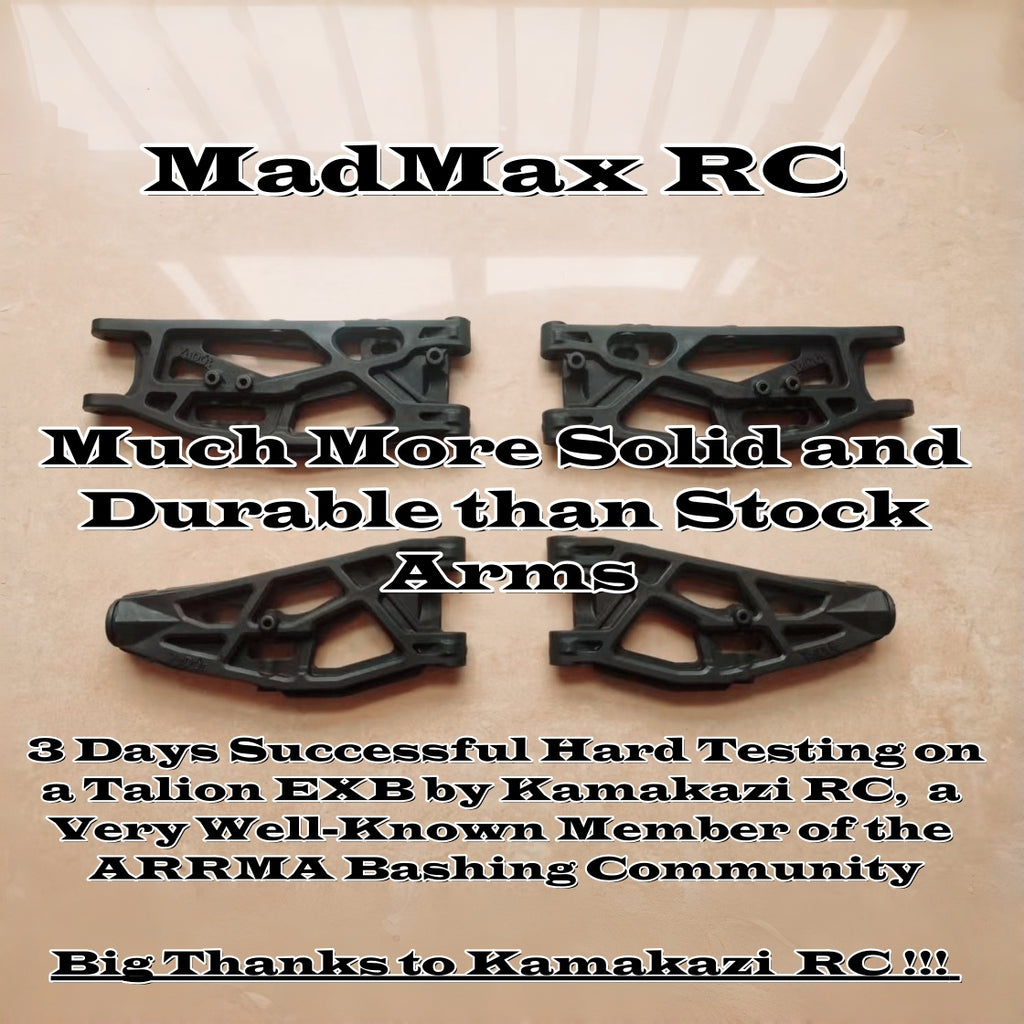 MadMax RC 1/7 & 1/8 ARRMA 6S Heavy-Duty Suspension Arms Built for Crazy Bashers. Designed to Take a Beating!!!